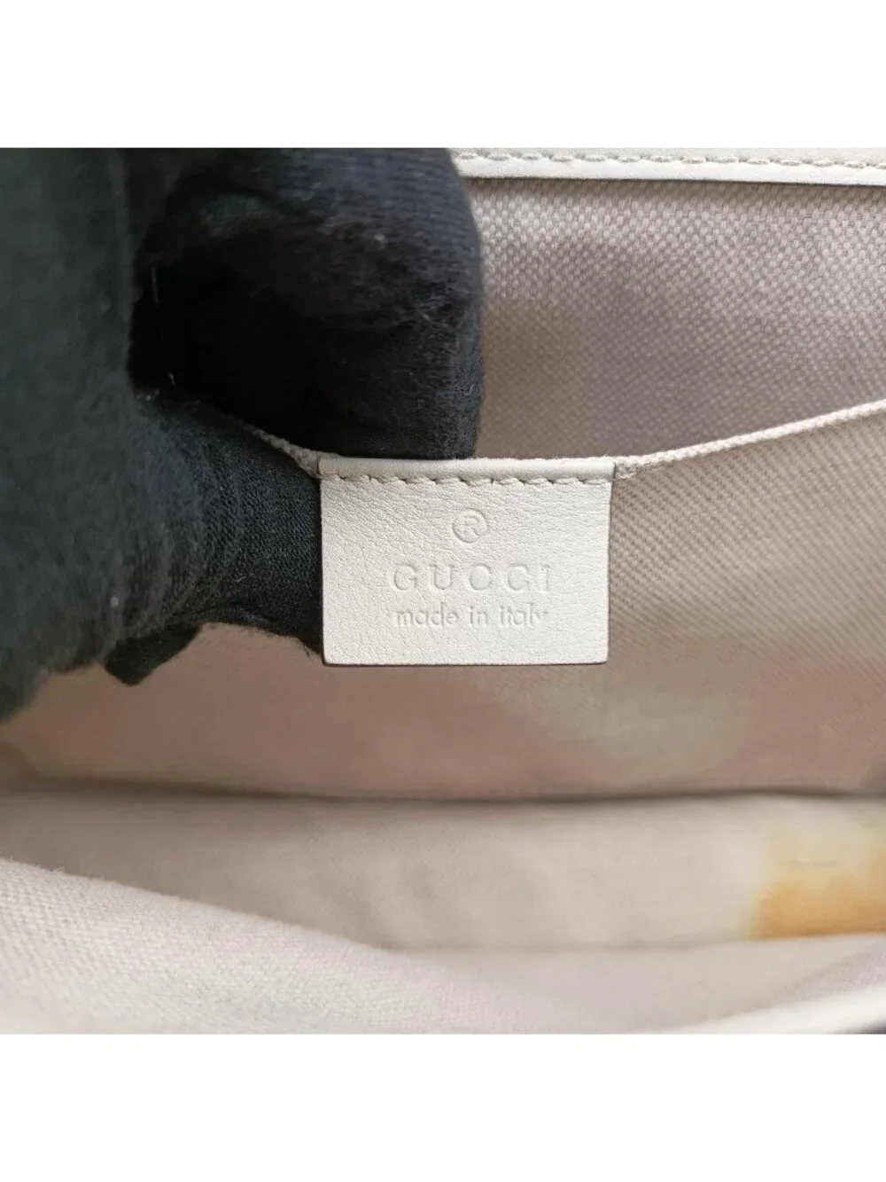 Gucci Dionysus White Navy Red Leather Shoulder Bag